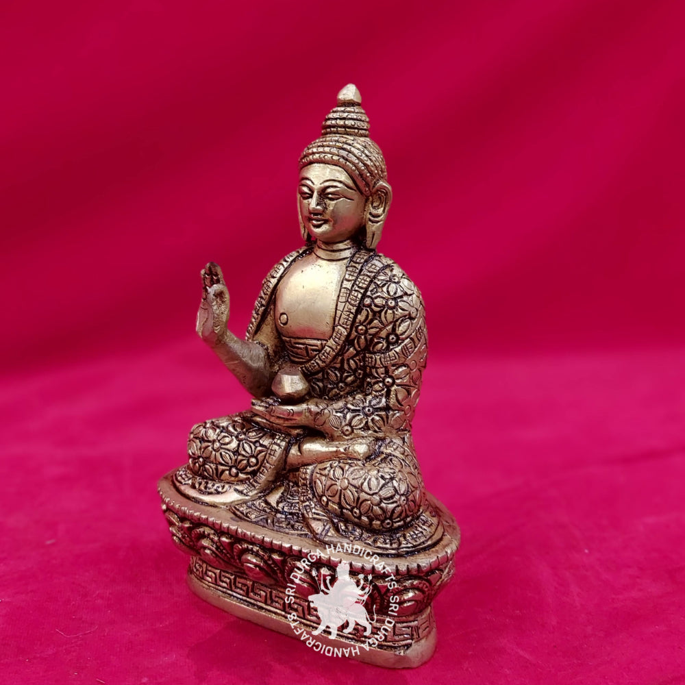 7 inch Brass Buddha S/F Idol