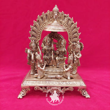 14 inch Brass Ram Pattabisegam / Ram Darbar Idol