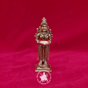 8 inch Brass Paavai Vilakku Idol