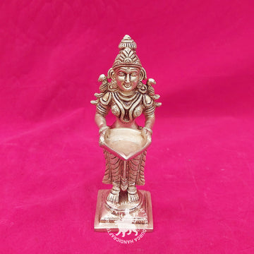 8 inch Brass Paavai Vilakku Idol