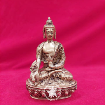 8 inch Brass Buddha Idol